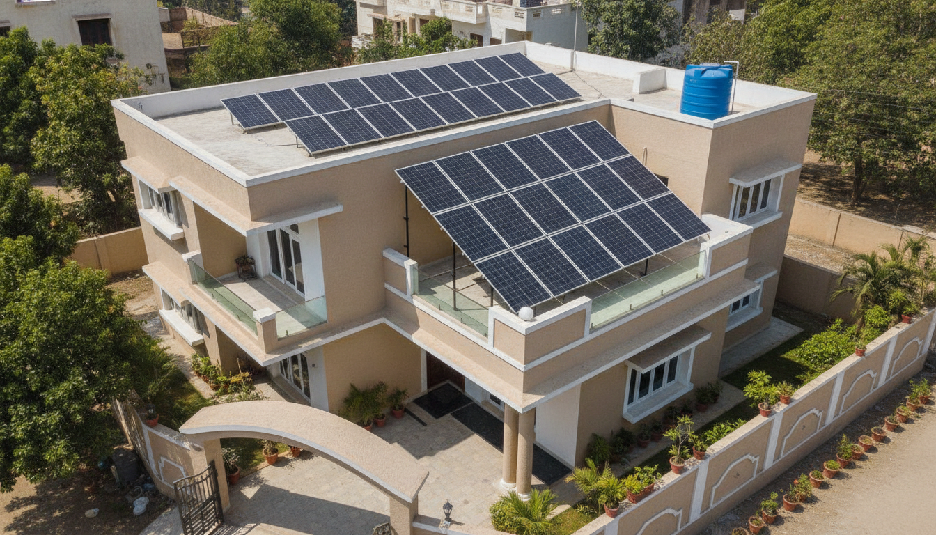 Solar System on Indian Home